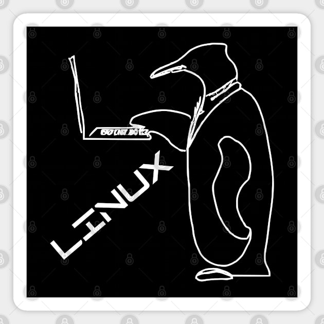 Tux Linux Penguin Magnet by JoeStylistics